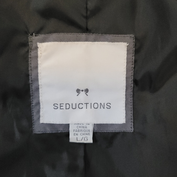 Faux Leather Sherpa Jacket - Picture 8 of 9